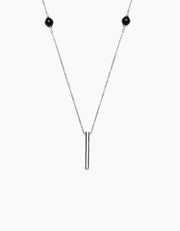 Obsidian Bar Necklace Zj